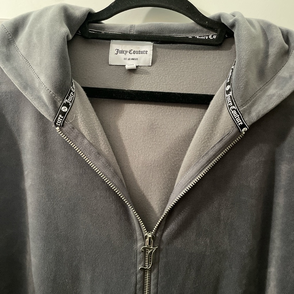 Juicy Couture Charcoal Zip-Up Hoodie - Picture 4 of 4